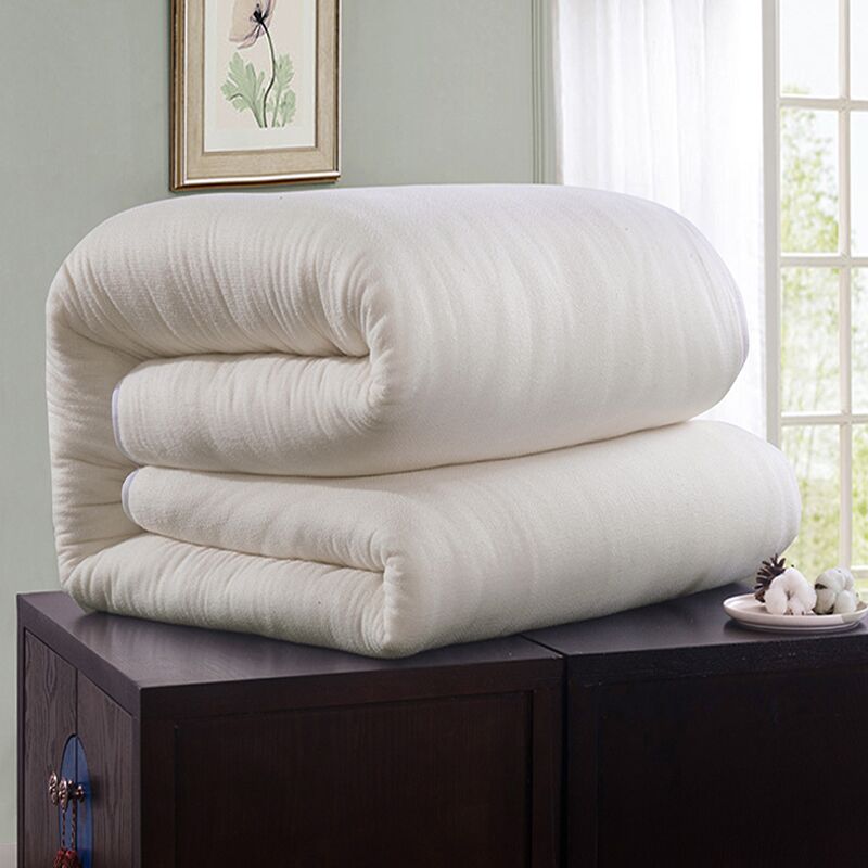 包边被4斤新疆棉被s长绒棉花被芯棉絮春秋薄夏凉被