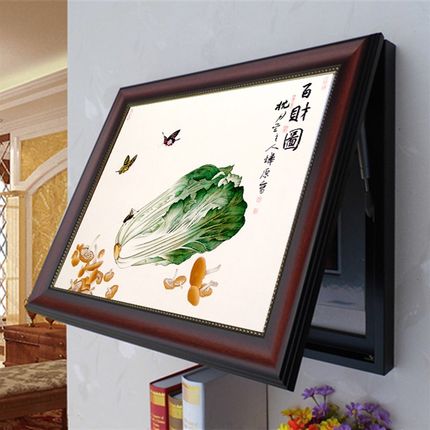 配电箱遮挡电表箱液压式装饰画推拉随意停上翻欧式美式新中式国画