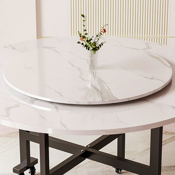 圆桌餐桌折叠带饭桌酒店家庭可伸缩转盘组合人10桌子聚餐吃饭圆形