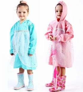 雨衣雨披儿童宝宝带幼儿园2021学生小书包位童岁防水男女套装 小童