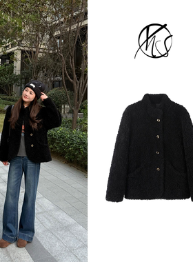 NANJIE/楠姐【黑金法则】冬季气质高级感显瘦羊毛外套XNS6765