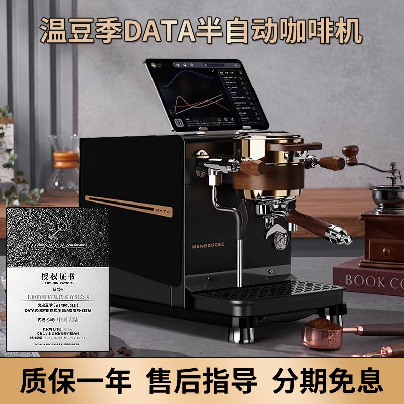 温豆季DATA半自动咖啡机意式专业变压齿轮泵双锅炉家商用大屏显示