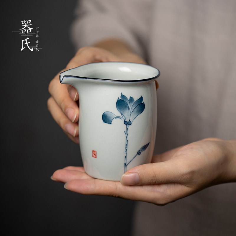 器氏 手绘公道杯匀杯陶瓷茶海倒茶器功夫茶具简约家用分茶器公杯