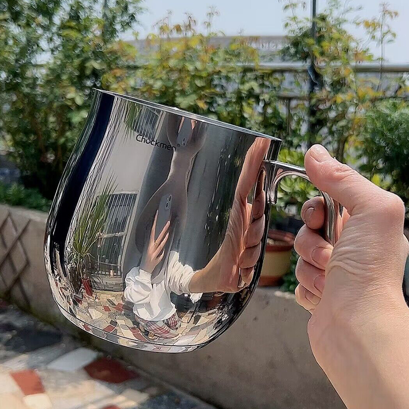 18/10不锈钢复合底大容量1.8L多用咖啡壶拉花杯奶泡杯拉花缸花茶