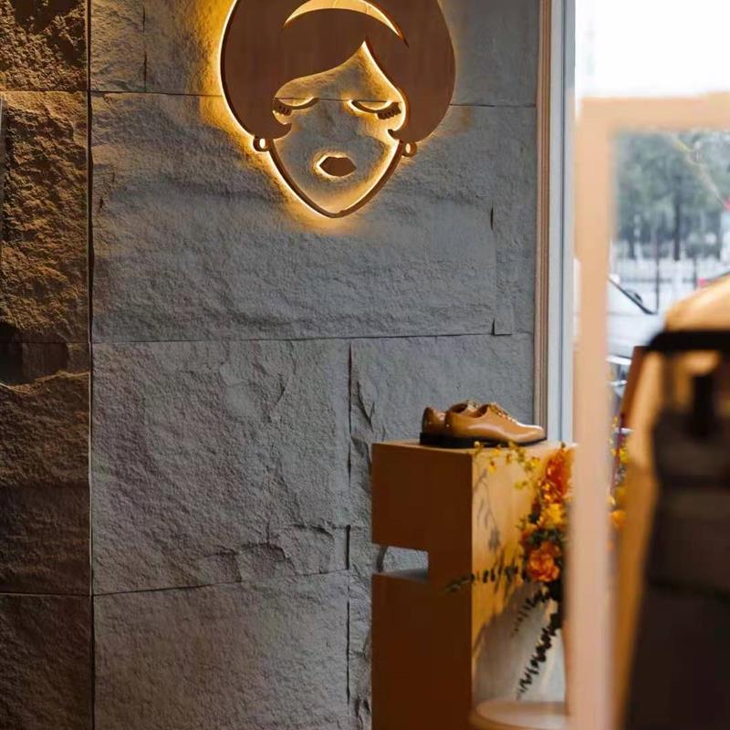 轻质文化石 石皮600*1200 轻奢仿石材pu轻装材料仿真石材咨询优惠