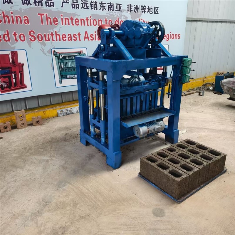 多功能水泥制砖机 多孔砖t草坪砖路沿石u型渠成型机 小型移动砖机