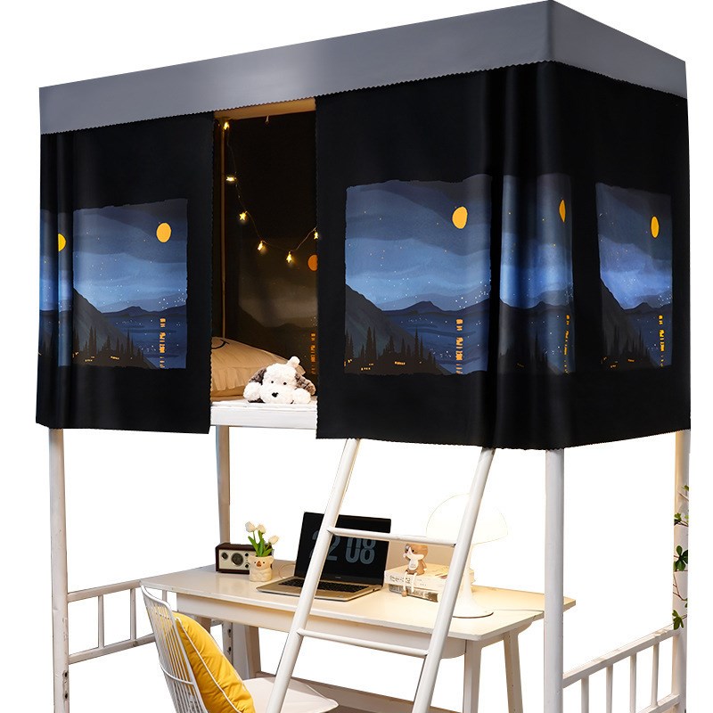 学生宿舍床帘h上铺上下铺寝室遮光帘子床围挡布桌帘窗帘下桌遮挡