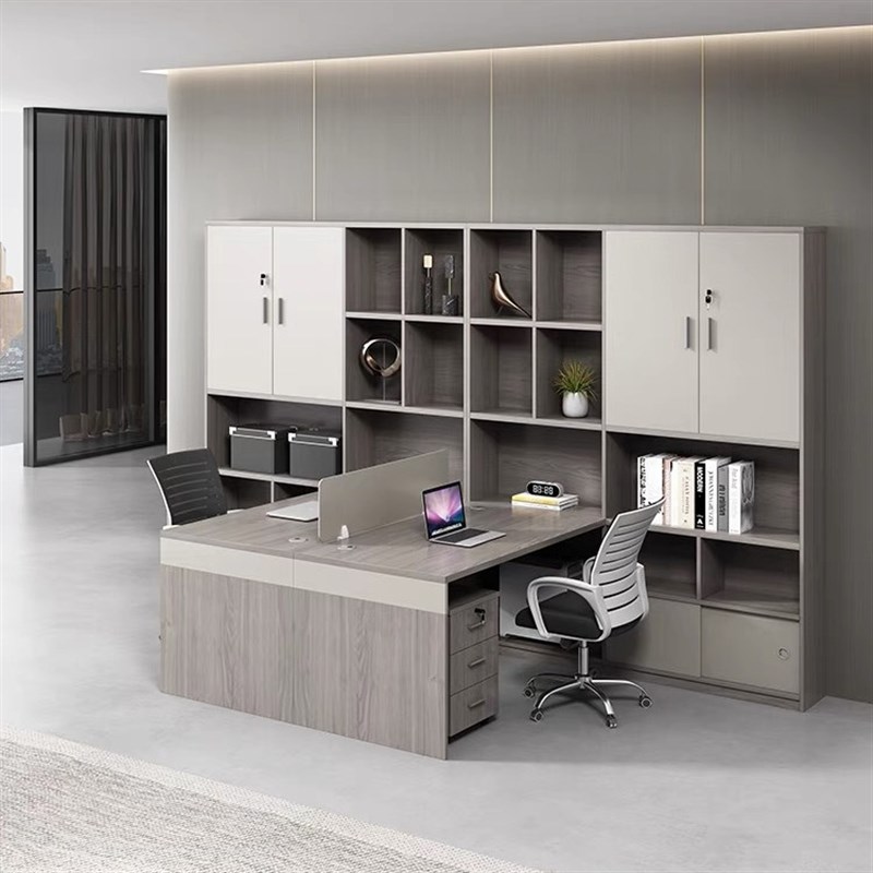 卡座办公桌双人面对面职员财务桌财务室屏风工位办公组合桌椅