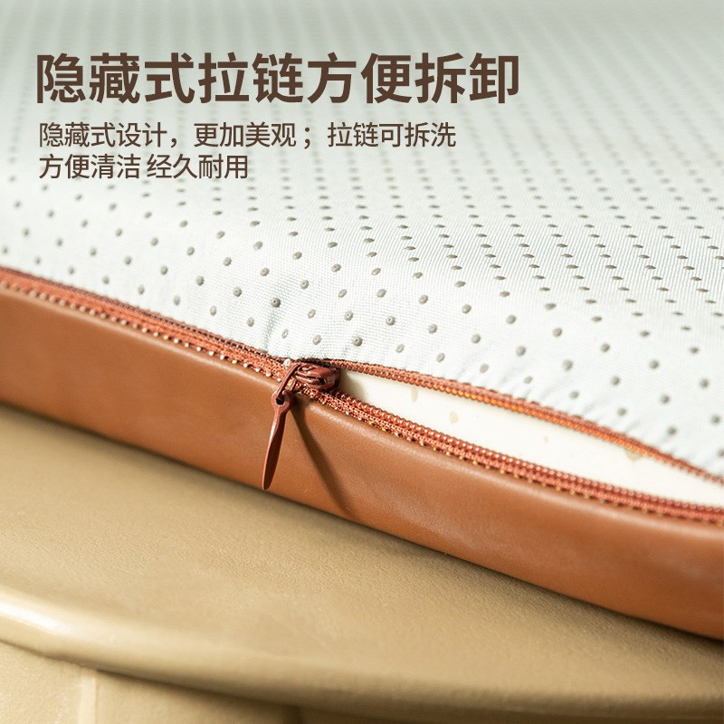 美式轻奢防滑餐椅垫防污免洗马蹄形椅垫记忆棉坐垫四季通用座垫