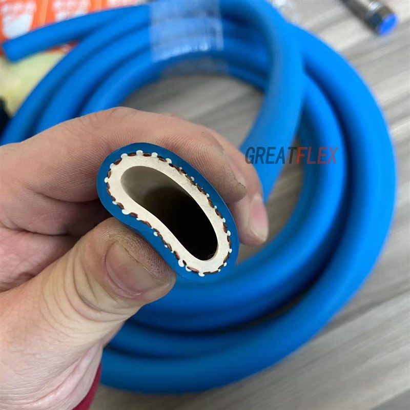 格雷特蓝色卫生级耐油罐装设备用耐压橡胶编织管RE20厂家