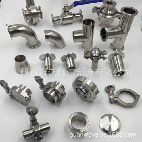 卫生级弯头活接三通由任大小头异径管 卫生级球阀蝶阀卡箍过滤器