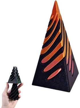 Impossible Pyramid Passthrough 不可能金字塔直通雕塑桌面装饰
