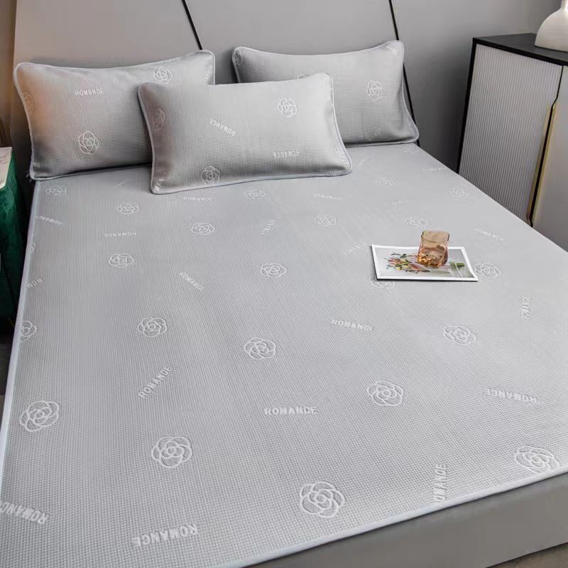 【床品皇后】爱在山茶冰丝凉席可机洗凉爽透气A类凉感丝凉席,床上用品,冰丝席,淘宝优惠券,粉丝福利购,淘宝优惠卷