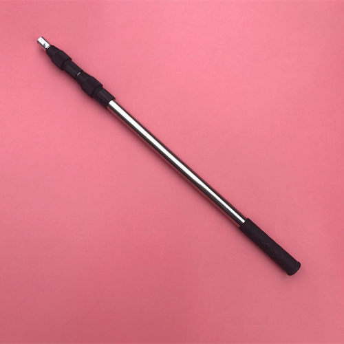 2米4m6m不锈钢伸缩螺旋内外双锁杆子 8mm螺口铆钉加固自由定位竿