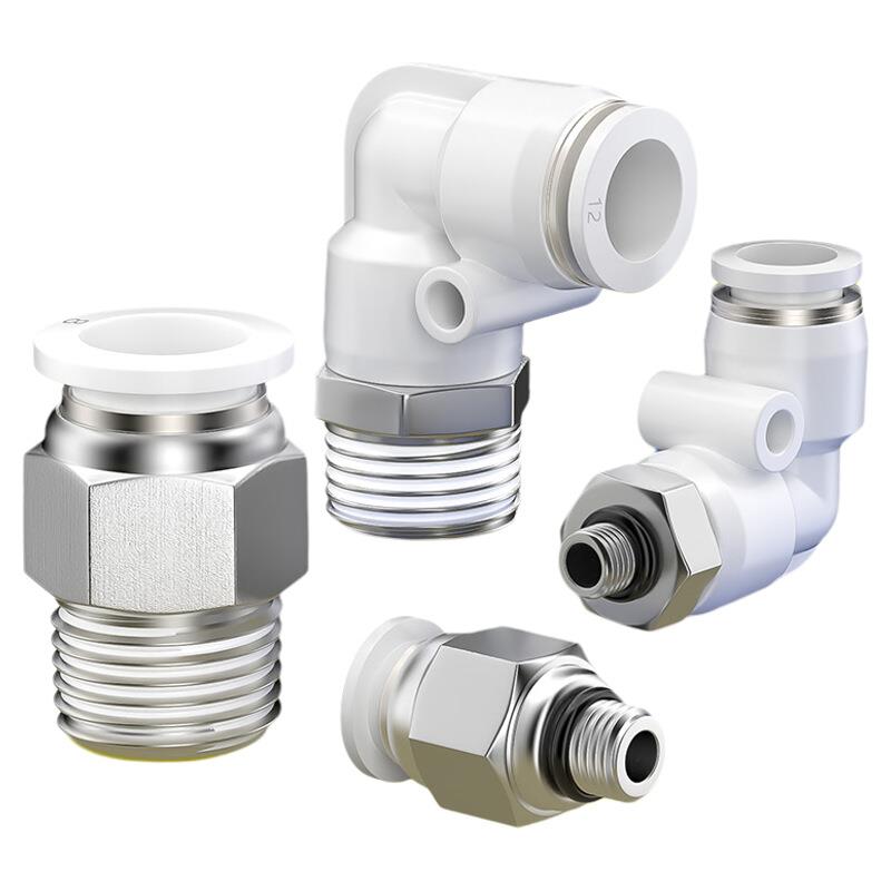 气管快速接头气动快插带螺纹直通PC弯通PL节流阀SL高压配件6/8-02