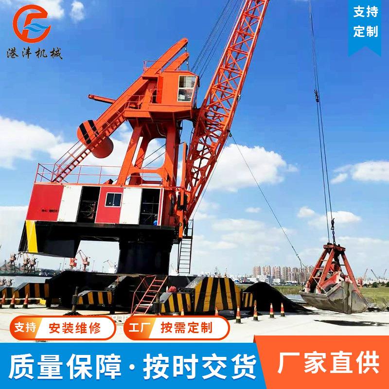 厂家直销供应场地行走轮胎式起重机销售码头可移动轮胎式吊机