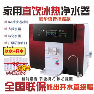 语音制冷净水器家用加热一体机直饮自来水过滤器挂壁厨房ro反渗透