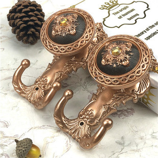 窗帘布挂钩树脂墙钩窗帘绑带配件钩子窗帘勾壁钩 包邮 一对价中式