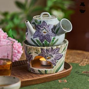 冬日围炉煮茶家用室内茶壶茶炉蜡烛温茶氛围感拉满 陶美集2023新款