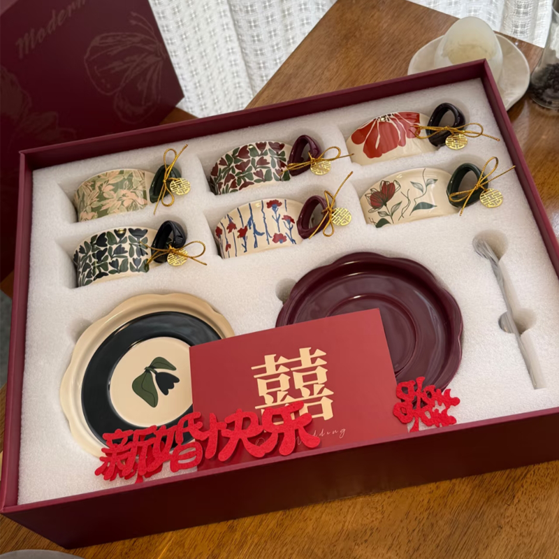 【热销1w+】新婚咖啡杯喜庆礼盒