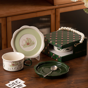 原创森女系咖啡杯珍珠手提礼盒送闺蜜生日新婚礼物搬家乔迁伴手礼