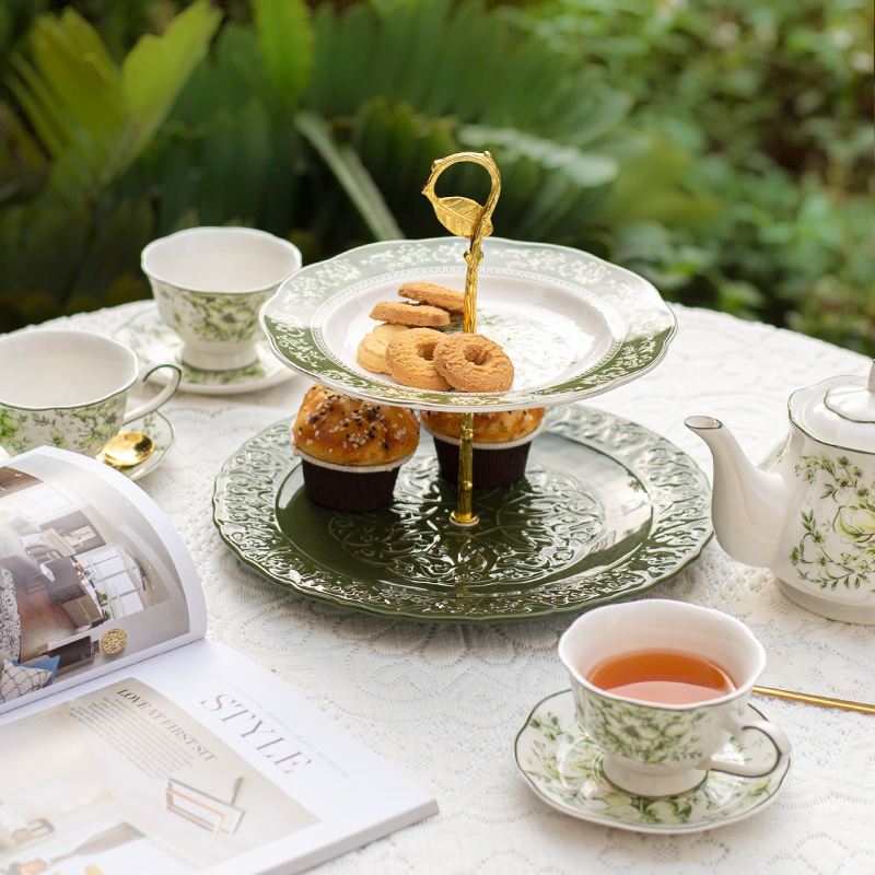 法式宫廷风复古双层水果盘客厅