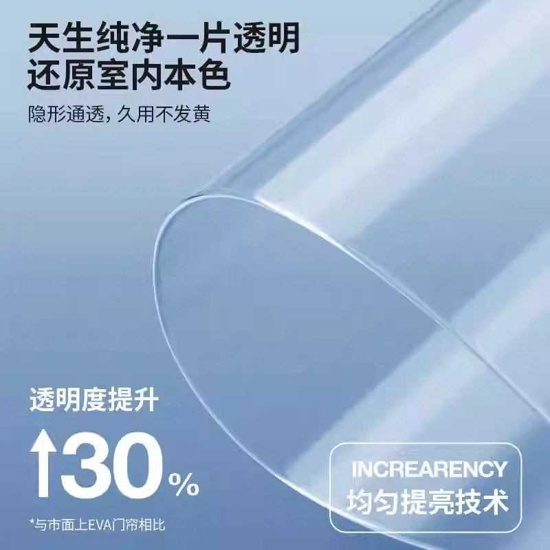 2025新款空调防冷气门帘家用透明磁吸免打孔软帘防风隔断帘