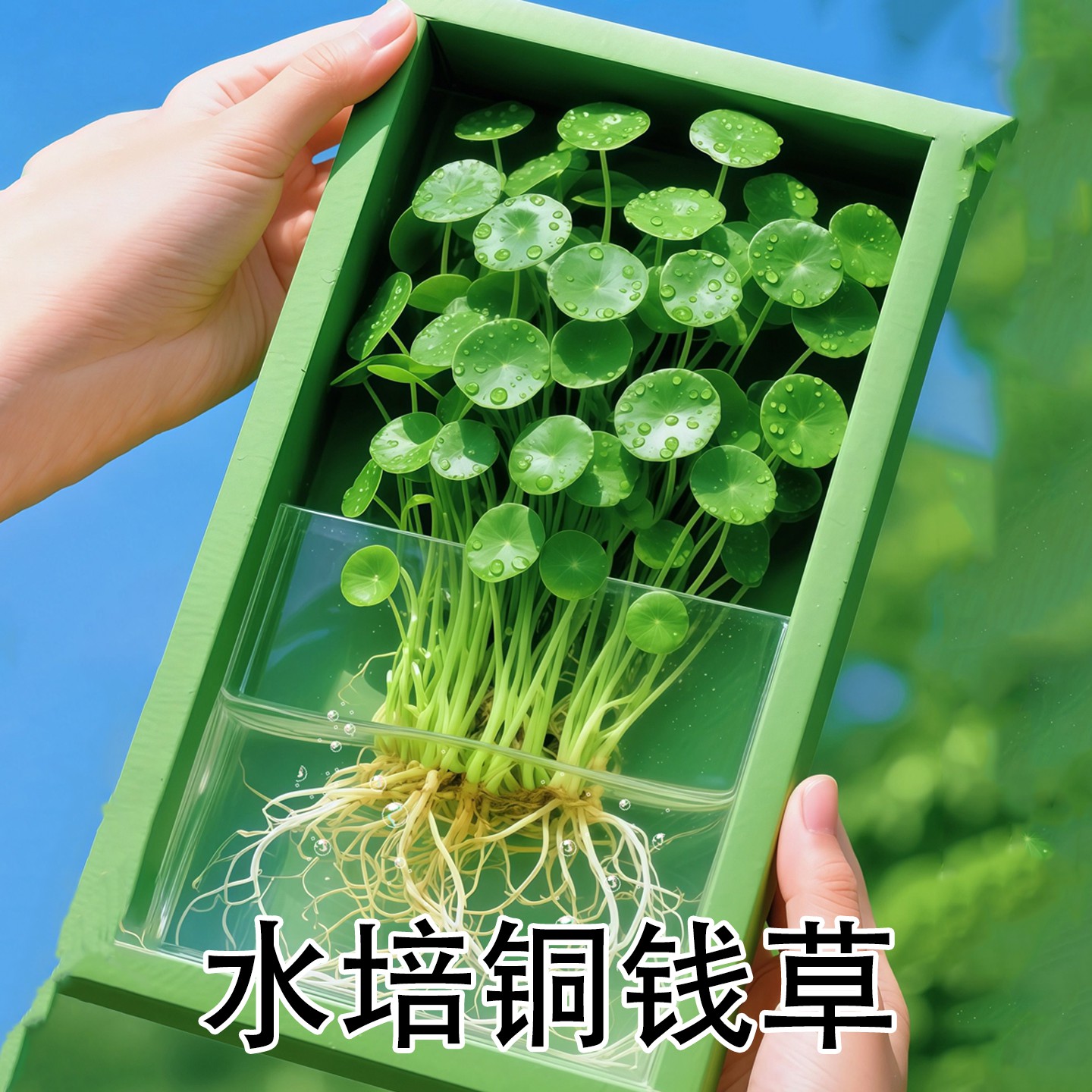 大叶铜钱草水培植物室内金