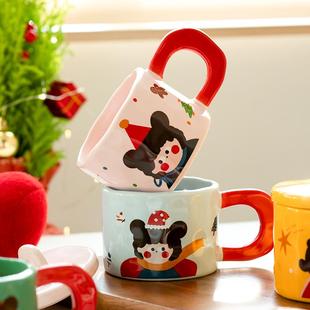 2024陶瓷马克杯带盖高颜值水杯办公室咖啡杯 杯子女生家用喝水新款