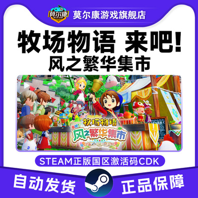 steam 牧场物语 来吧！风之繁华集市 国区激活码CDKey PC正版游戏