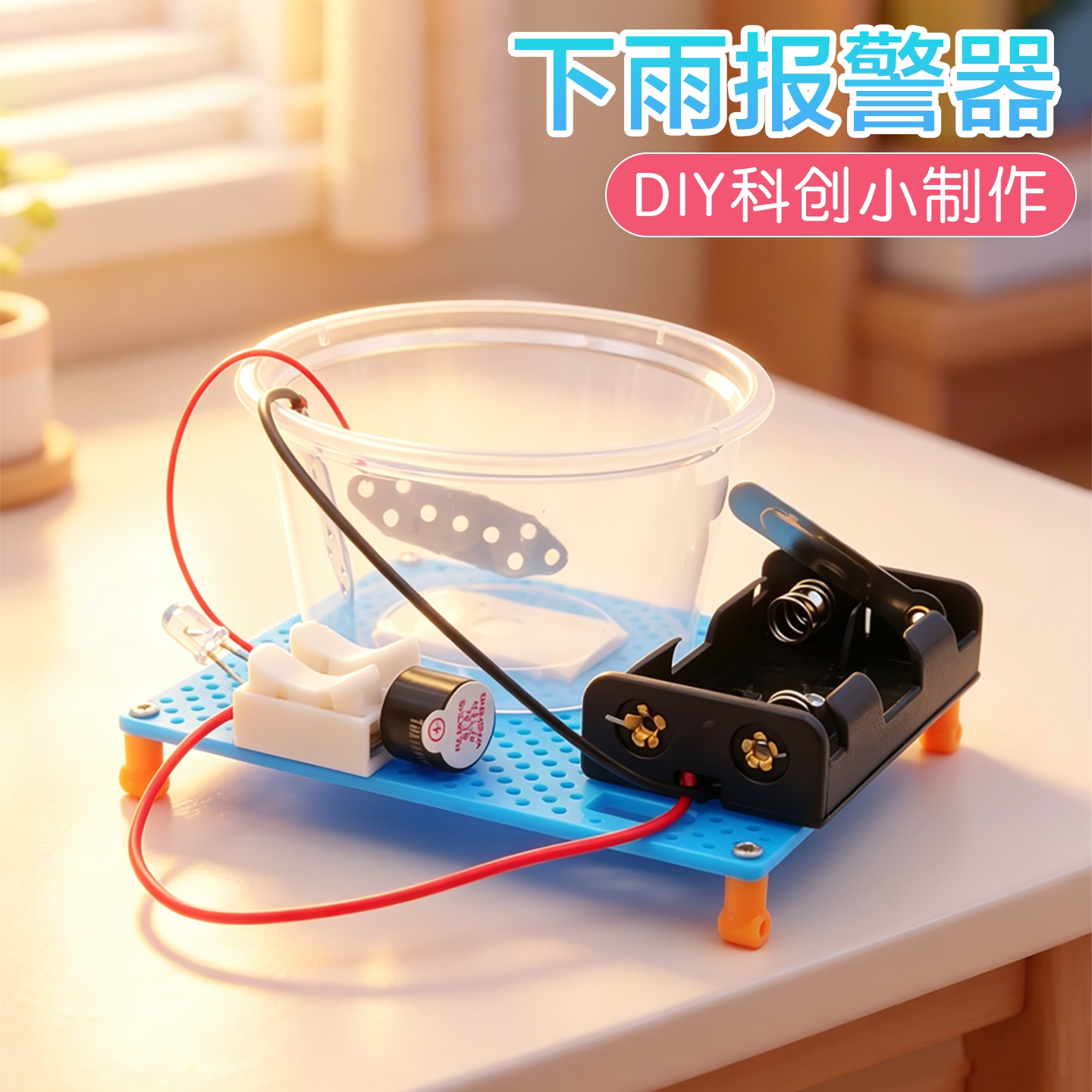 下雨报警器科学启蒙实验科创制作