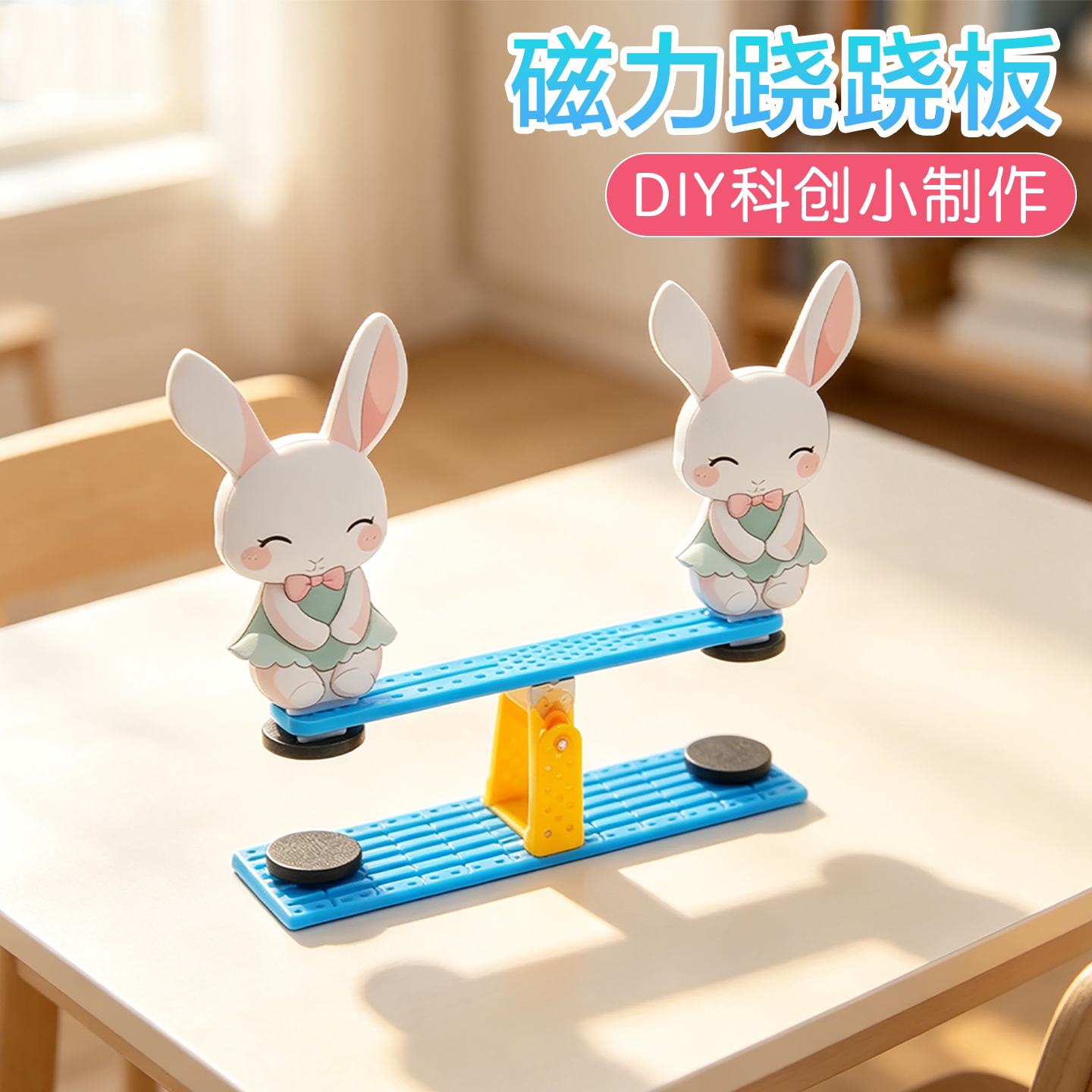 磁力跷跷板科学启蒙实验科创制作