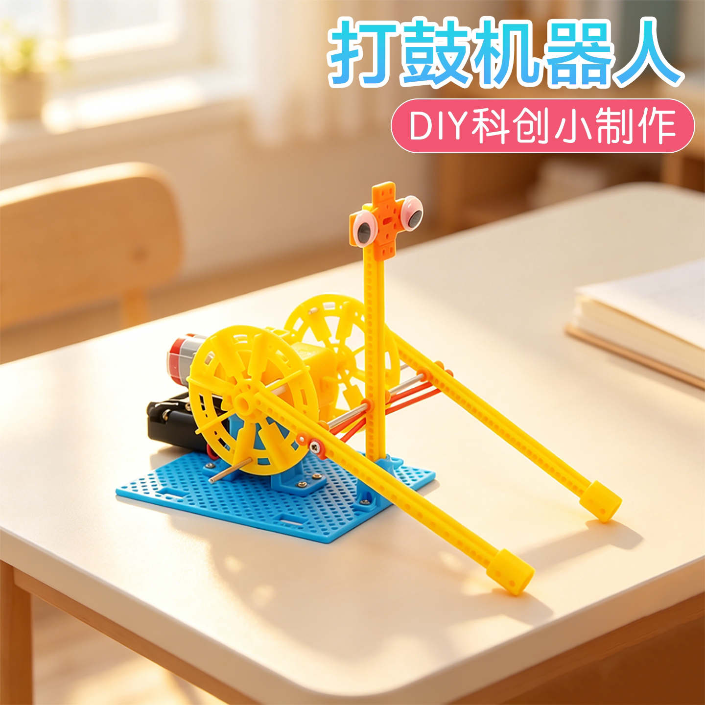 打鼓机器人科学启蒙实验科创制作