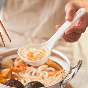 日式便利汤勺家用轻便汤壳厨房塑料多用大勺底部碾碎凸点 KYM.109