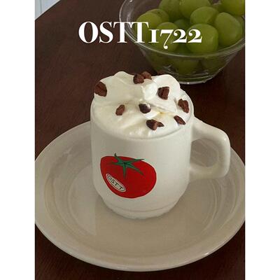 OSTT1722〈伟大的番茄〉陶瓷杯ins简约咖啡牛奶耐热耐冷马克杯