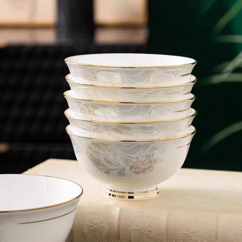 家用2025新款景德镇高温瓷碗食品级环保陶瓷材质安全可靠放心使用