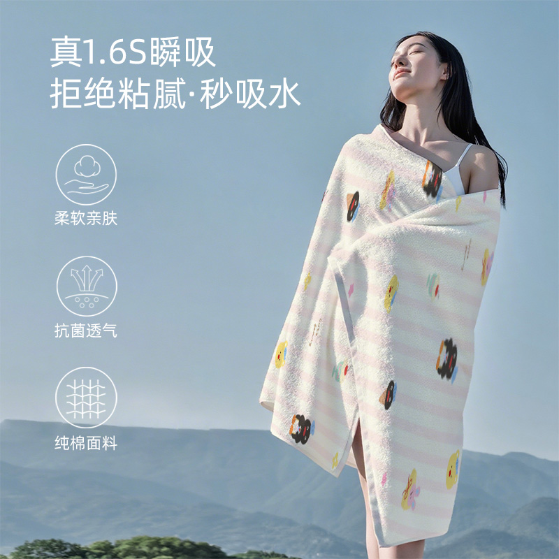 儿童浴巾男童便携速干浴巾