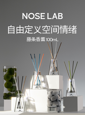 NOSELAB气味制造 无火藤条香薰生日礼物100ml 家用室内清新扩香