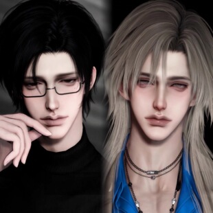 发2 尹律×黄昏 小青柠耶 逆水寒手游捏脸男通用 新世界