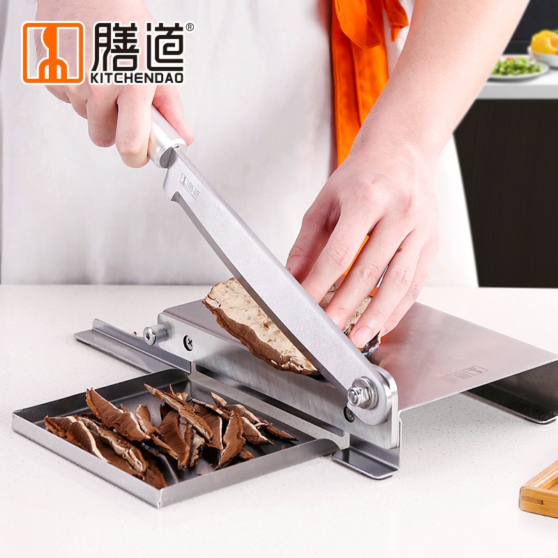 膳道切排骨切鸡鹅鸭切腊肉腊肠鸭脖子阿胶糕切片刀切鸡脚凤爪铡刀