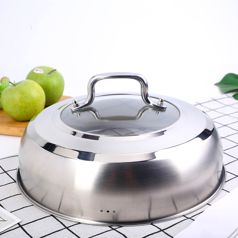 蒸锅盖子不锈钢高盖蒸锅专用蒸盖加厚高盖子