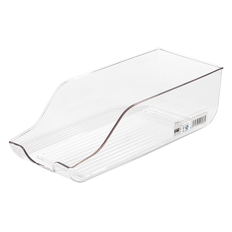 透明抽拉式冰箱滚动易拉罐饮料整理收纳神器厨房塑料收纳盒整理盒