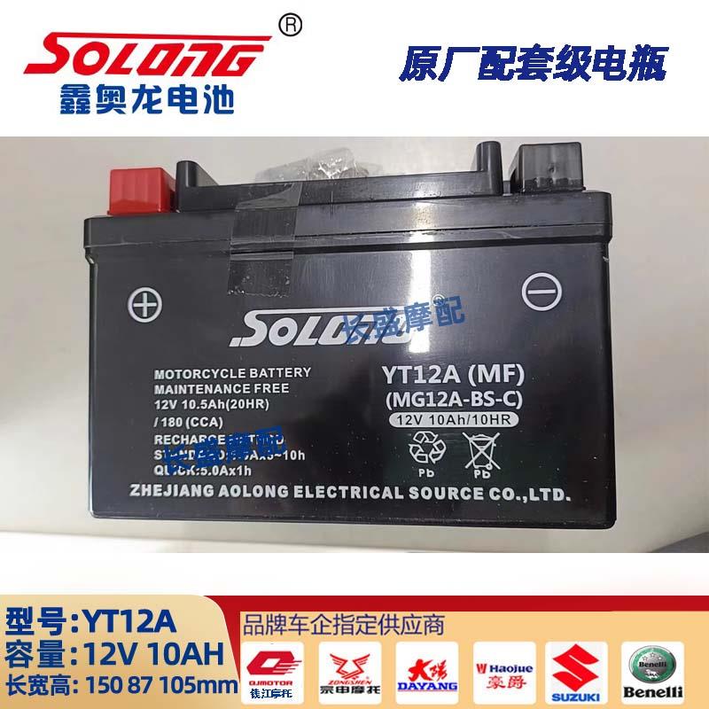 钱江QJ赛400 450 550 600RS 800 921 150 250 350原厂电瓶蓄电池