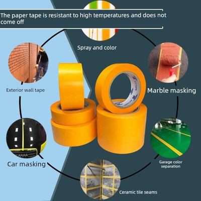 进口Washi胶带长度50米掩模纸分色胶带不残胶，不脱落，块喷漆，
