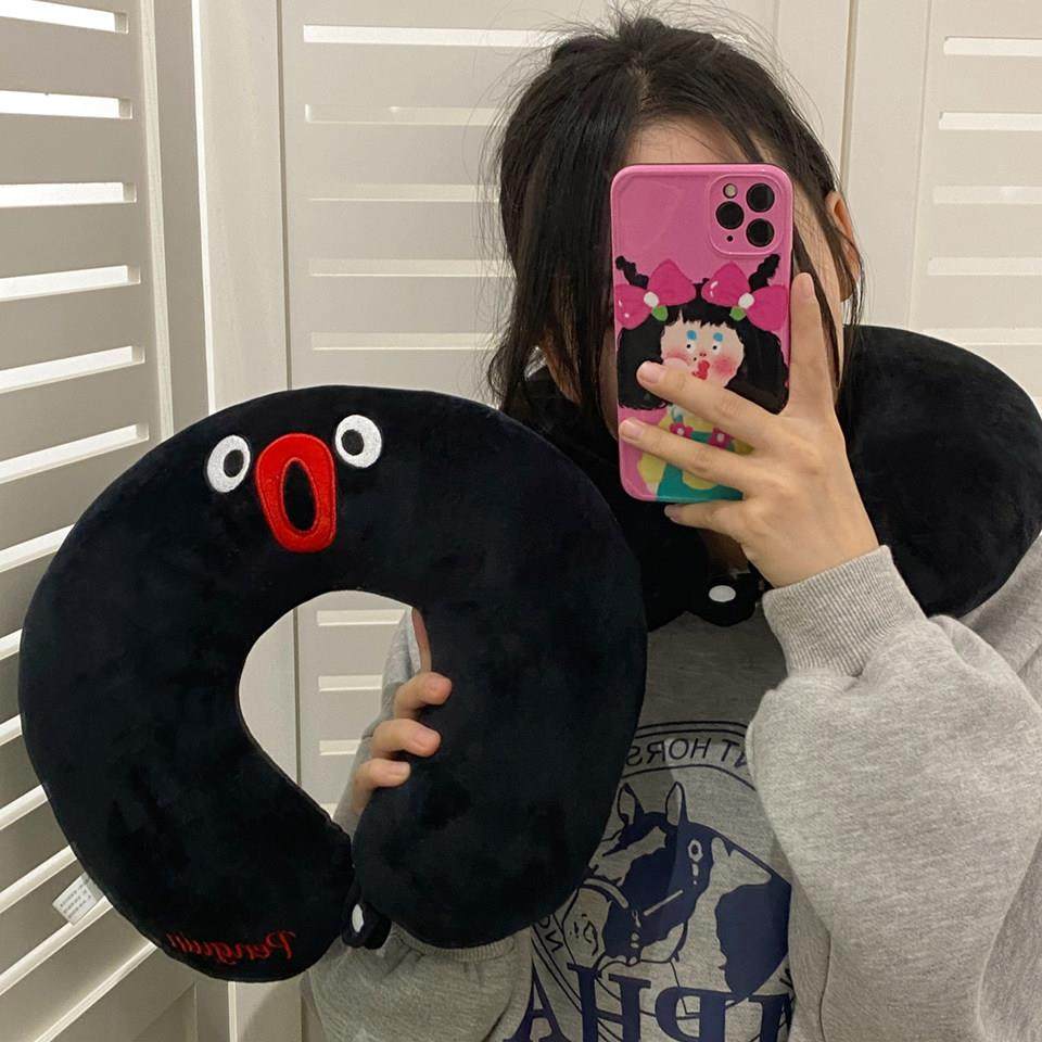 卡通定制黑色U型枕睡觉护脖护颈枕车载旅行出差飞机头枕便携靠枕,床上用品,U型枕/便携枕,淘宝优惠券,粉丝福利购,淘宝优惠卷
