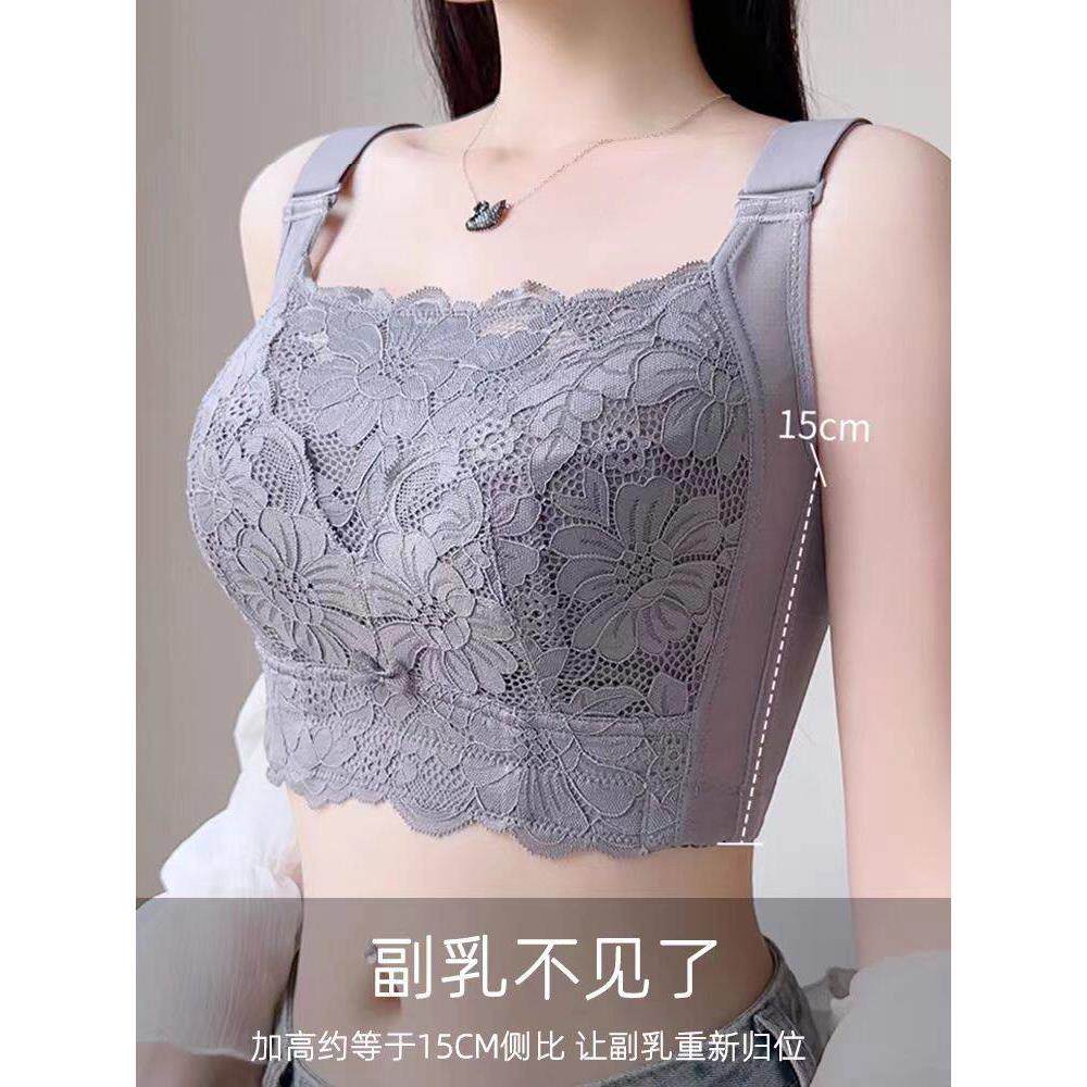 加码大尺寸全罩杯文胸为妇女与大乳房,苗条的看,次要乳房,反下
