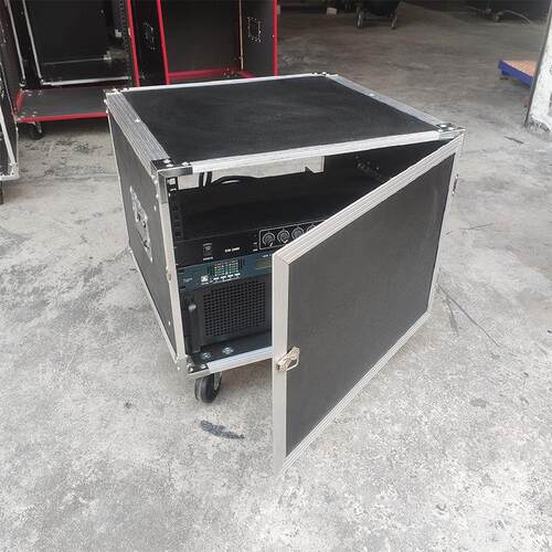 8U12U功放机柜家用KTV音响设备柜16U液压开上盖调音台架子航空箱
