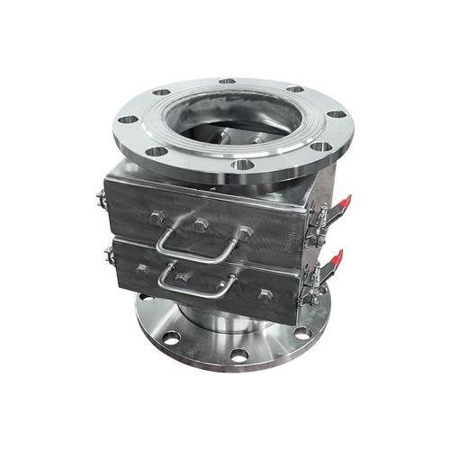 管道自卸式永磁除铁器干式粉料自动除铁强磁自卸式抽屉除铁器