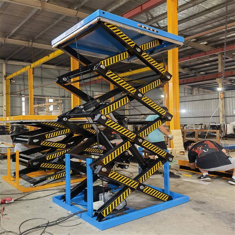 小型仓库搬运固定剪叉式简易液压升降机电动剪刀式升降作业平台