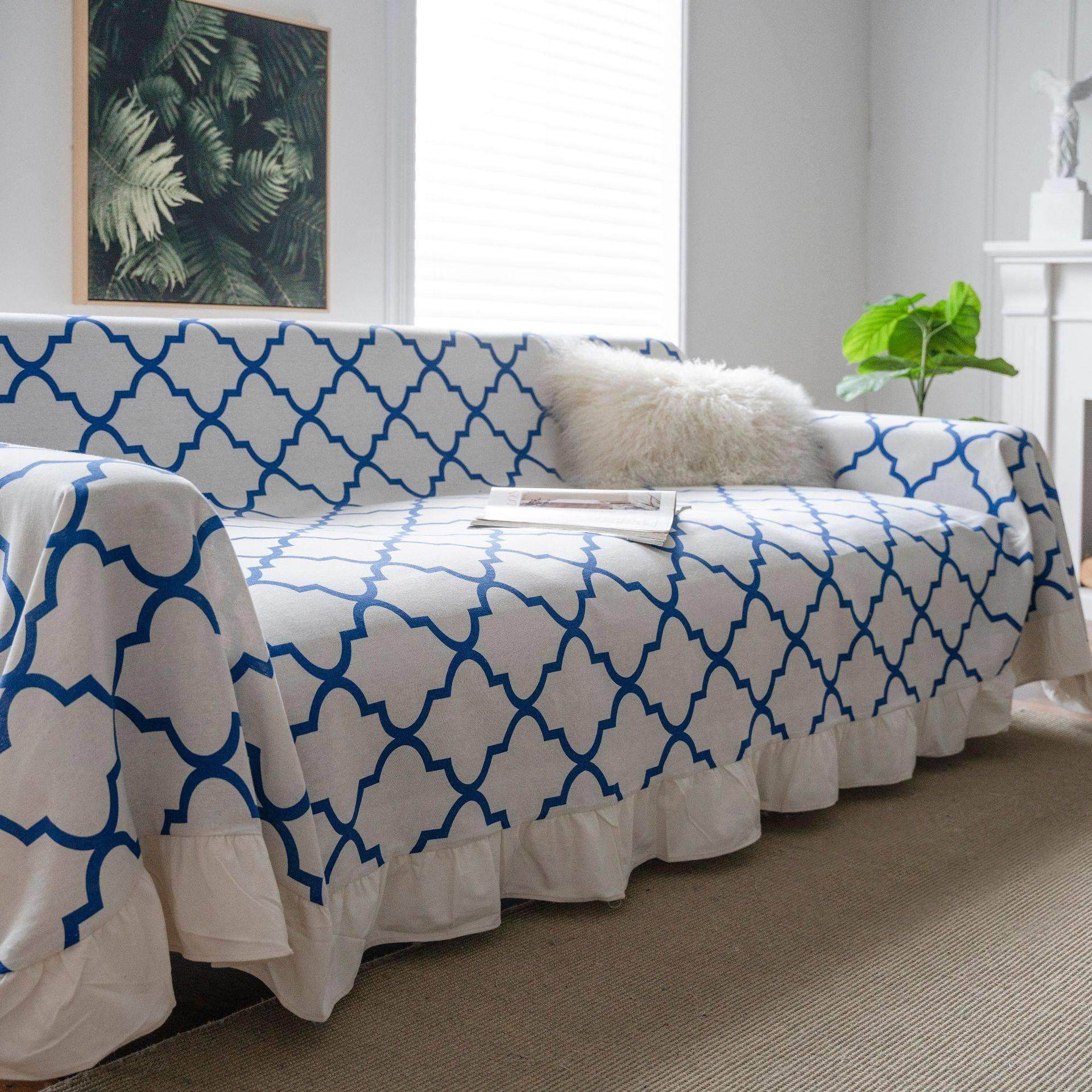 日式清新防抓全盖三人沙发毯盖布巾沙发套保护罩布艺田园防滑全包,居家布艺,沙发套,淘宝优惠券,粉丝福利购,淘宝优惠卷